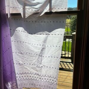 Sheer Embroidered Lavender material